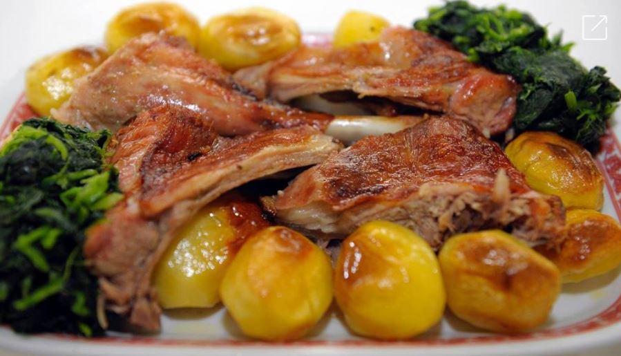 roasted lamb